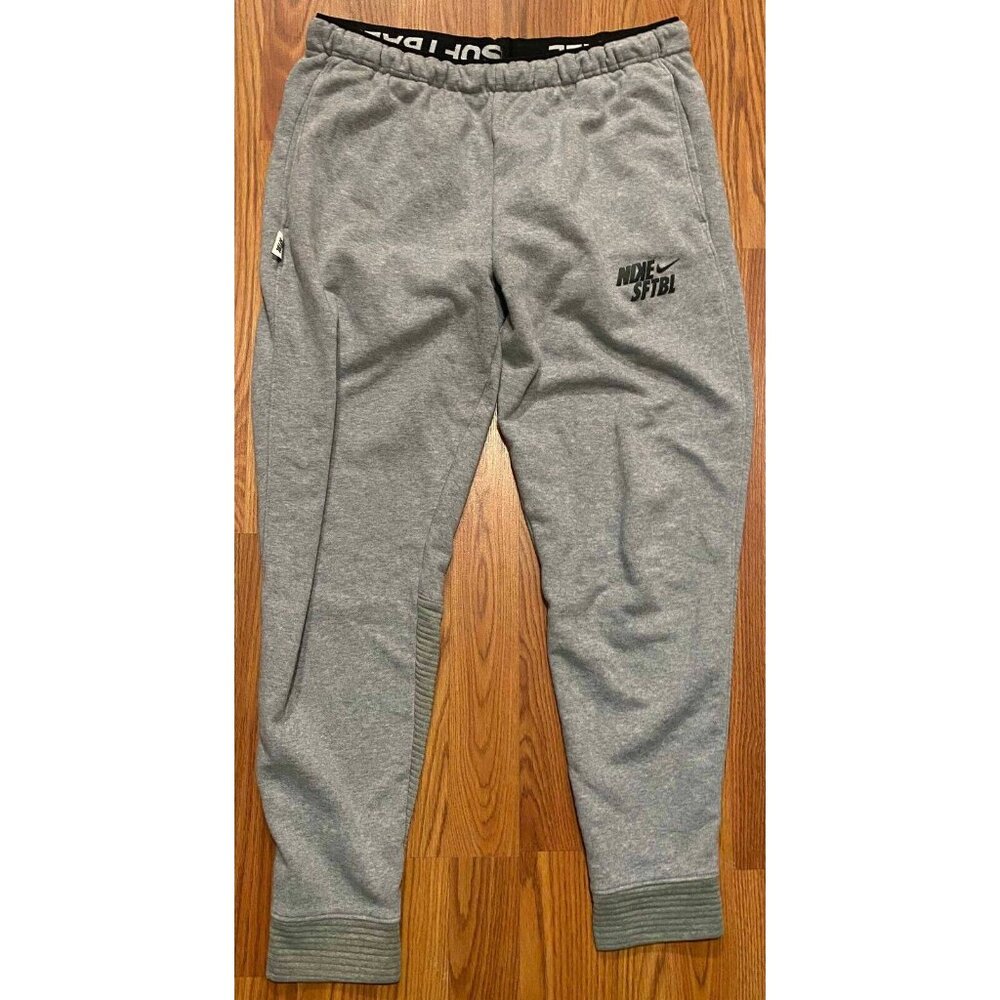 Nike Dri-Fit Flux Softball Joggers Gray Womens M 27" Sweat Pants DC7251-063